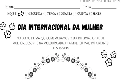 1º ano dia internacional da mulher